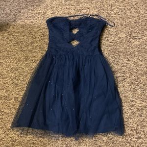 Blue glitter dress